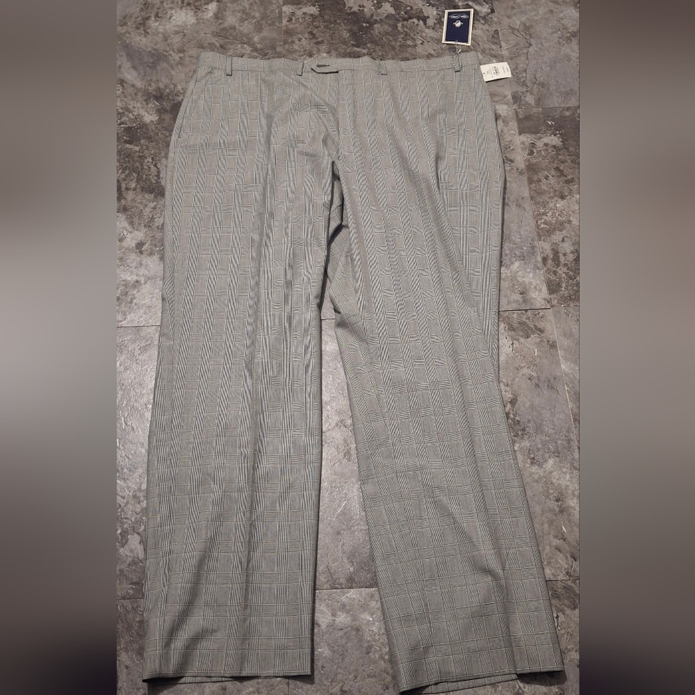 NWT Sean John Men's Black/white Pants 46W 34L.
